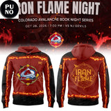 Colorado Avalanche x Iron Flame Night 2026 Hoodie T-Shirt