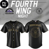 Colorado Rockies x Fourth Wing Night 2026 Baseball Jersey