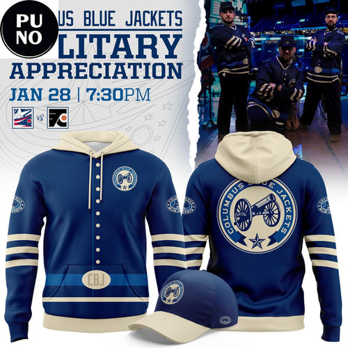 Columbus Blue Jackets x Military Appreciation Night 2026 Hoodie Shirt