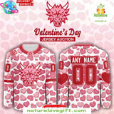 Columbus River Dragons Valentine Jersey Auction Hockey Jersey