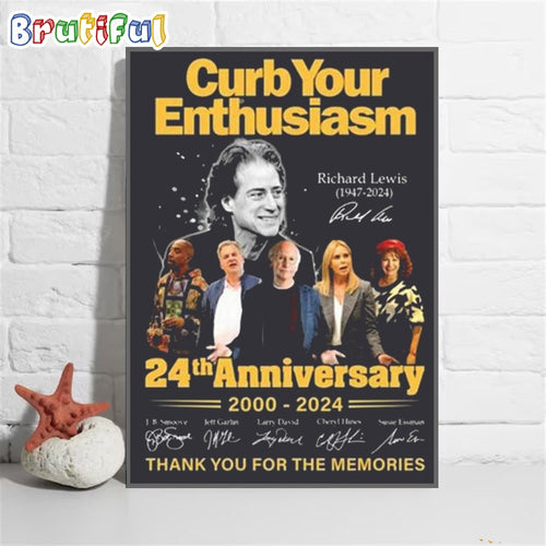 Curb Your Enthusiasm 24th Anniversary Thank You For The Memories Signatures Canvas