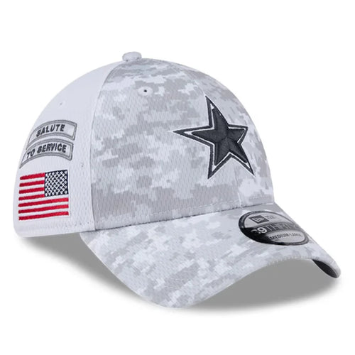 Dallas Cowboys 2024 NFL Salute to Service Club Arctic Camo Cap