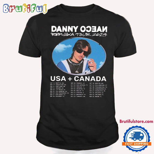 Danny Ocean Reflexa Usa And Canada Tour 2024 T Shirt, Danny Ocean Reflexa Tour Shirt, Danny Ocean Fan Shirt