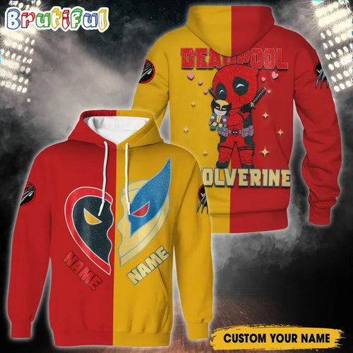 Deadpool 3 & Wolverrine Custom 3D Hoodie