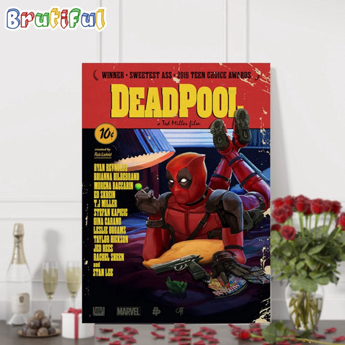 Deadpool Movies Fans Gift Wall Art Poster Canvas