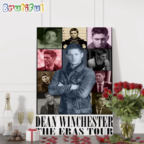 Dean Winchester Supernatural Movies The Eras Tour Wall Art Poster Canvas