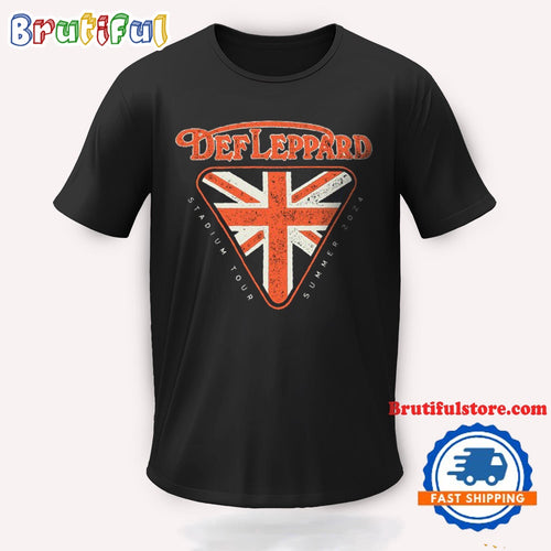 Def Leppard Union Jack Summer Stadium Tour Vintage T Shirt