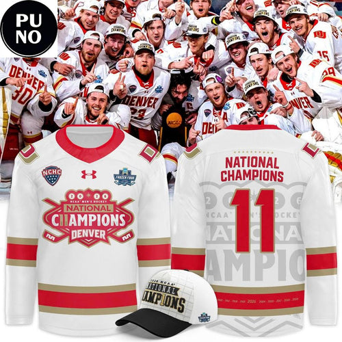 Denver Pioneers 11 Time NCAA National Champions 2026 Hockey Jersey