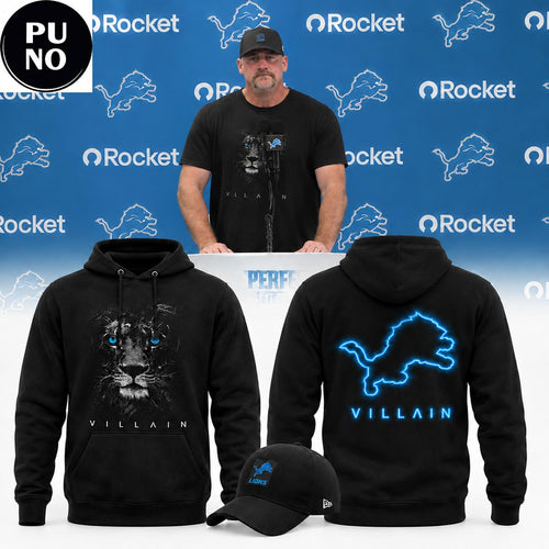 Detroit Lions 2026 New Season Villain Lion Hoodie T-Shirt