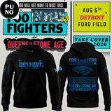 Detroit Lions x Foo Fighters Tour 2026 Hoodie T-Shirt