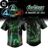 Detroit Tigers x Avengers Doomsday 2026 It All Leads To Doom Baseball Jersey