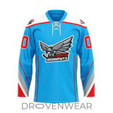 Echl Trenton Ironhawks Personalized 2026-27 Blue Lace Hockey Jersey