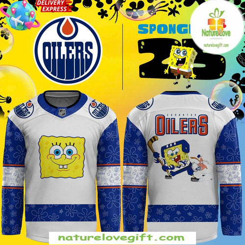 Edmonton Oilers Spongebob Hockey Jersey 25th Anniversary Special