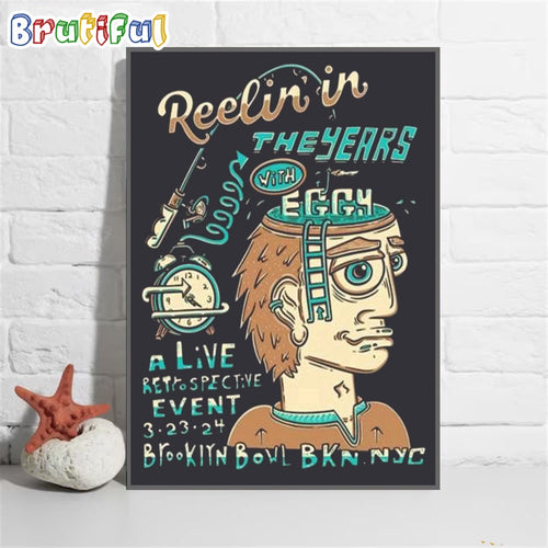 Eggy Band Reelin In The Years Brooklyn Bowl Ny Mar 2024 Wall Art Poster Canvas