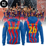 FC Barcelona ELS Campions Supercopa 2025_26 Personalized Hoodie T-Shirt