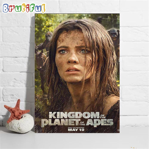 Freya Allan as Nova In Kingdom Of The Planet Of The Apes Official Art Poster Canvas