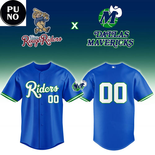 Frisco RoughRiders x Dallas Mavericks Night 2026 Personalized Baseball Jersey