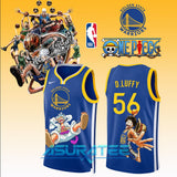 Golden State Warriors x Monkey D. Luffy 2025 Basketball Jersey