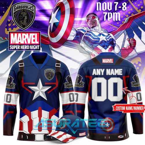 Greensboro Gargoyles Marvel Super Hero Night Hockey Jersey 2025