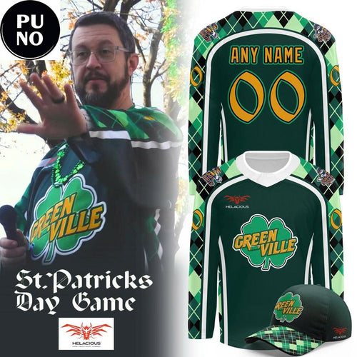 Greenville Swamp Rabbits Celebrate St. Patrick’s Day 2026 Personalized Hockey Jersey