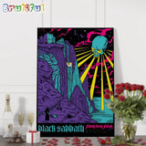 Happy 50th To Black Sabbath July 24 2024 Commemorate The Classic 1973 Album Wall Art Poster Canvas