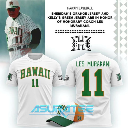 Hawaii Rainbow Warriors Baseball 2026 Honor Coach Les Murakami Shirt