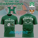 Hawaii Rainbow Warriors Sheraton Hawai’i Bowl Champions Shirt 2025