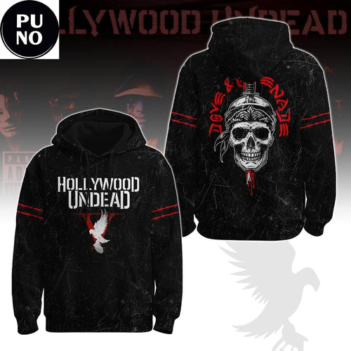 Hollywood Undead Tour 2026 Dagger Skull Hoodie