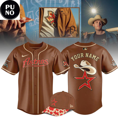 Houston Astros x Rodeo 2026 Custom Name Baseball Jersey