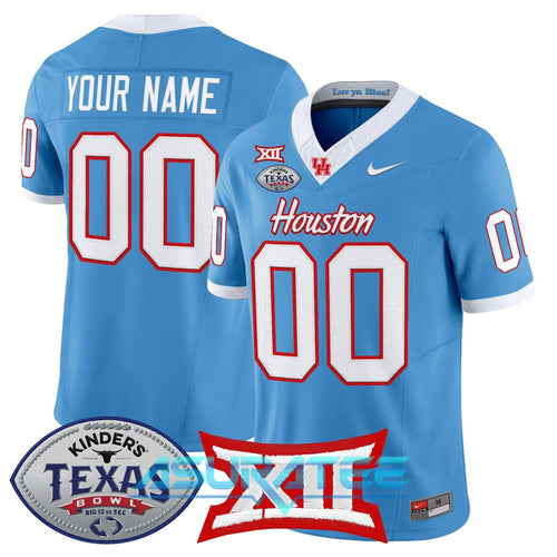 Houston Cougars 2025 Texas Bowl Limited Custom Football Jersey