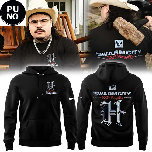 Houston Texans Swarm City Gear 2025 Playoffs Hoodie T-Shirt