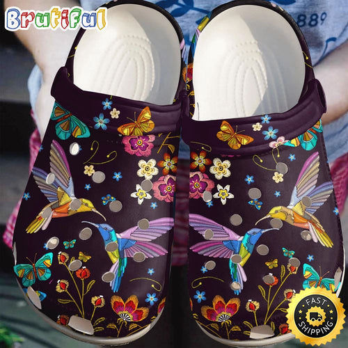Humming Bird In Magical Hippie World Shoes