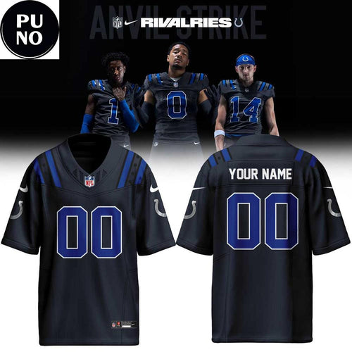 Indianapolis Colts Anvil Strike Rivalries 2026 Personalized Football Jersey