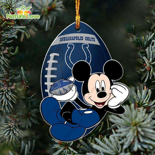 Indianapolis Colts Mickey Mouse Ornament Disney Christmas Decorations