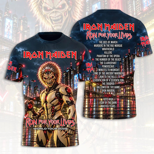 Iron Maiden 2026 World Tour 3D Apparel – HOATT26771