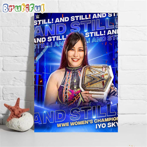 Iyo Sky And Still WWE Womens Champion Wall Art Poster Canvas