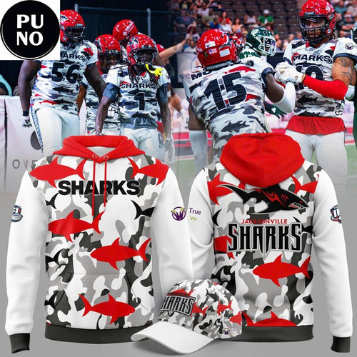 Jacksonville Sharks x Military Appreciation Night 2026 Hoodie T-Shirt