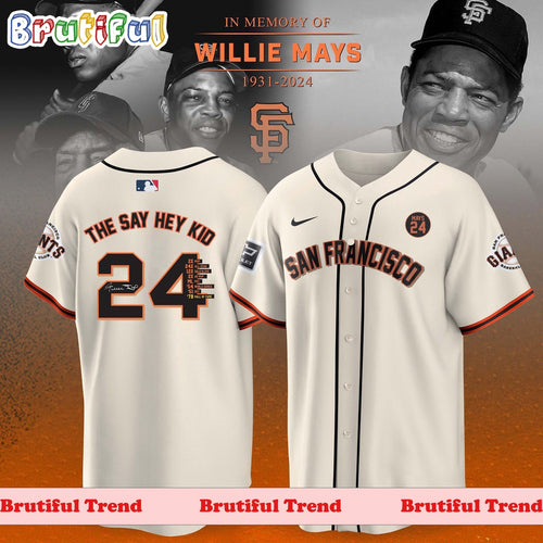 Juneteenth Willie Mays San Francisco Giants 2024 Jersey Shirt