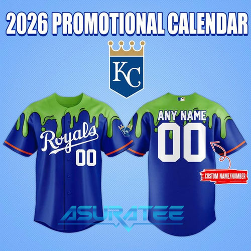 Kansas City Royals 2026 Promotional Calendar Baseball Jersey