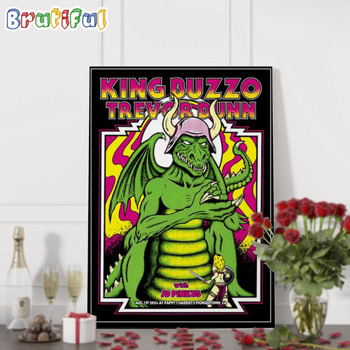 King Buzzo & Trevor Dunn Aug 1 2024 Pappy And Harriet’s Pioneertown CA Tour Wall Art Poster Canvas