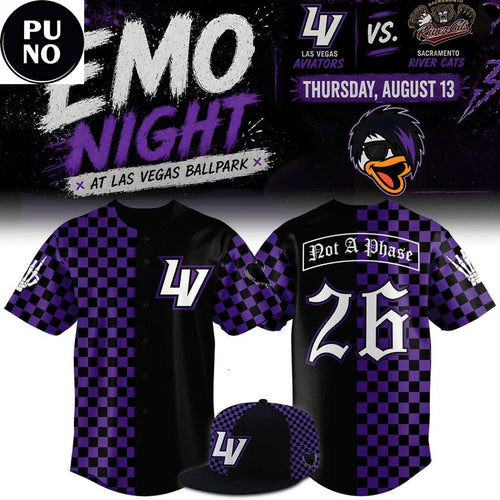 Las Vegas Aviators x Emo Night 2026 Baseball Jersey