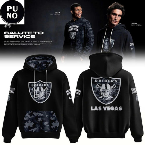 Las Vegas Raiders 2026 Salute to Service Hoodie