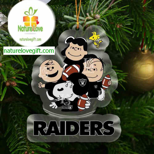 Las Vegas Raiders Snoopy Sport NFL Christmas Tree Decoration Ornament