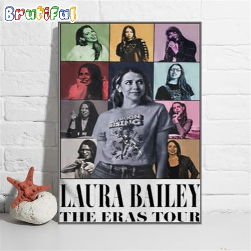 Laura Bailey The Eras Tour 2024 Wall Art Poster Canvas, Laura Bailey Voice Actor Poster Canvas
