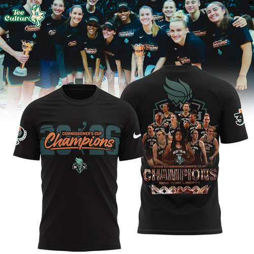 Limited Edition New York Liberty 2026 WNBA Commissioner’s Cup Champions T-Shirt