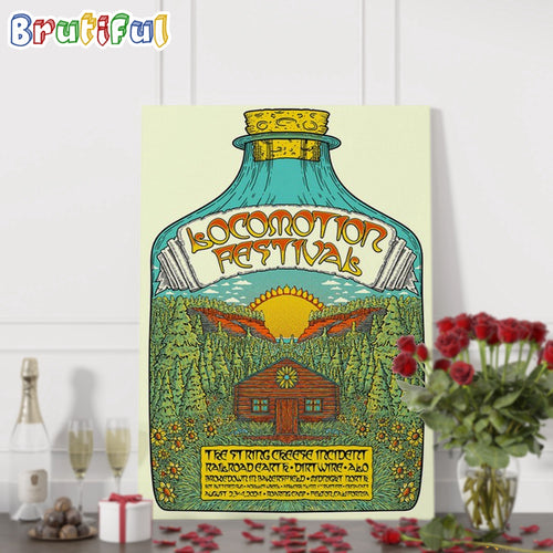 Locomotion Festival Roaring Camp Felton CA August 2-4 2024 Wall Att Poster Canvas