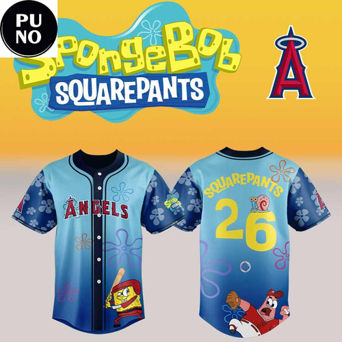 Los Angeles Angels x SpongeBob SquarePants Night 2026 Personalized Baseball Jersey