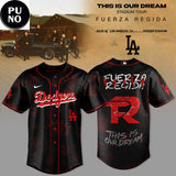 Los Angeles Dodgers x Fuerza Regida This Is Our Dream Stadium Tour 2026 Baseball Jersey