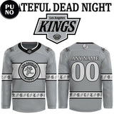 Los Angeles Kings 2026 Grateful Dead Night Personalized Hockey Jersey