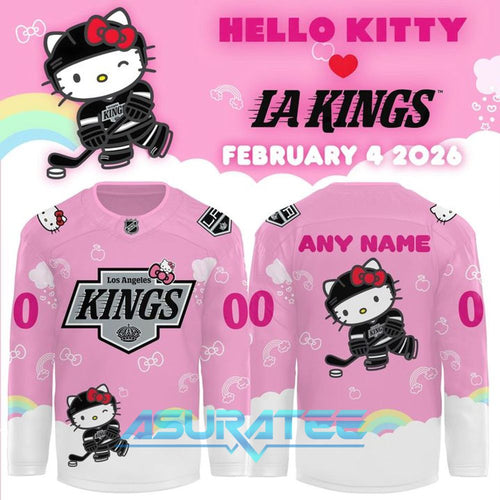 Los Angeles Kings x Hello Kitty Night 2026 Hockey Jersey